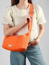 Cross Body Tas Mini Charlot Gerecycleerd Katoen Rivedroite Oranje timeless MCHARTIM-vue-porte